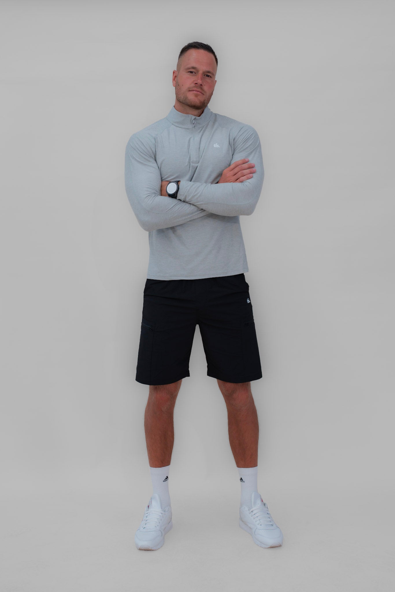 The Warm-Up — haut manches longues d'échauffement homme The Fit Society